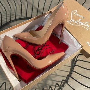 SOLD Christian Louboutin So Kate 120 Patent Nude